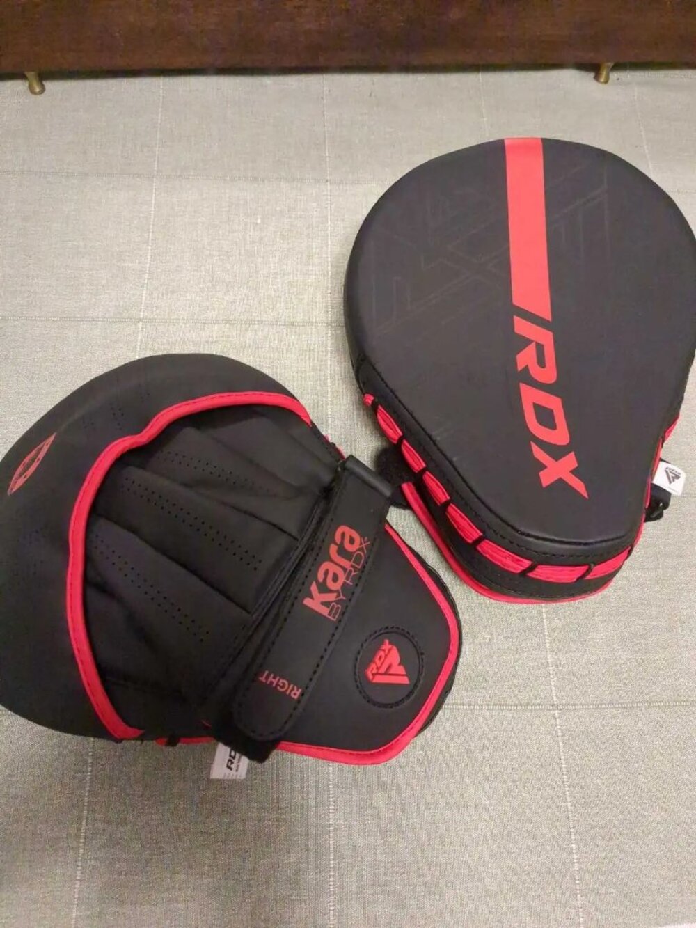 NEW RDX Boxing Pads Curved Focus Mitts, Maya Hide Leather Kara Hook